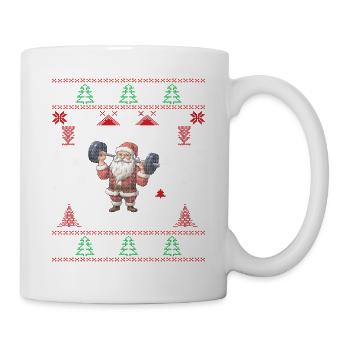 No Lift No Gift Fitness Weihnachten Geschenk Gym - Tasse - Weiß - Rechts