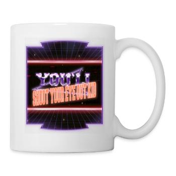 dinosaur lover beard beach gift idea gift cute - Tasse - Weiß - Rechts