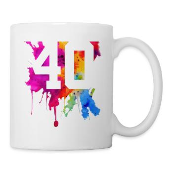 40 YEARS 40TH BIRTHDAY - Mug - white - Right