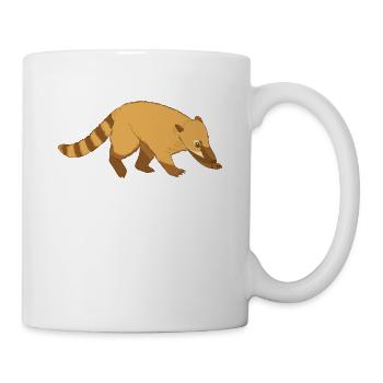 Nasenbär Coati - Mug - white - Right