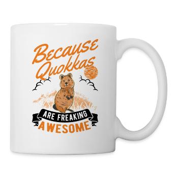 Quokka Gift Kangourou à queue courte - Mug blanc - blanc - Droite