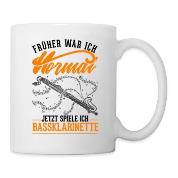 Bassklarinette Geschenk Bassklarinettist - Tasse - Weiß - Rechts