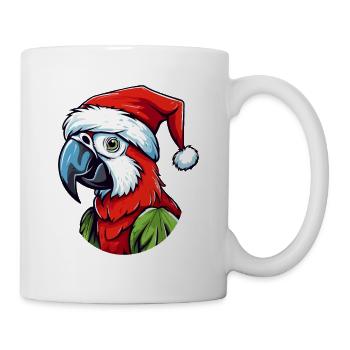 Parrot Christmas Animal Head - Mug - white - Right