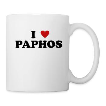 Herz Cyprus Stadt - Ich Liebe Paphos - Tasse - Weiß - Rechts