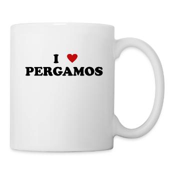 Herz Cyprus Stadt - Ich Liebe Pergamos - Tasse - Weiß - Rechts
