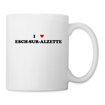 Cœur de la ville de Luxembourg - J’aime Esch-sur-Alzette - Mug blanc - blanc - Droite