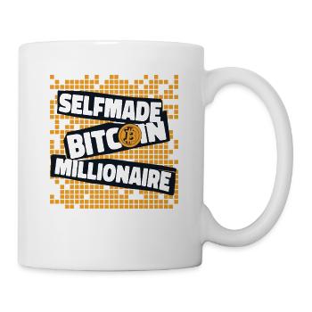 Bitcoin Millionnaire Blockchain Crypto - Mug blanc - blanc - Droite
