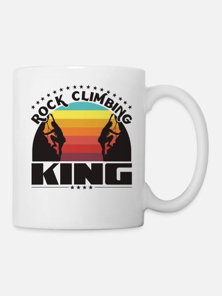 Kletter-König - Tasse - Weiß