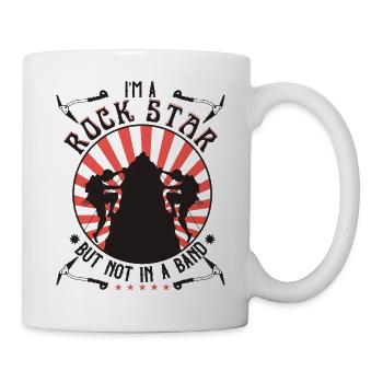 Je suis une rock star, mais pas dans un groupe - Mug blanc - blanc - Droite