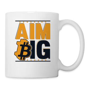 Viser Big Blockchain Crypto Crypto-monnaie Bitcoin - Mug blanc - blanc - Droite