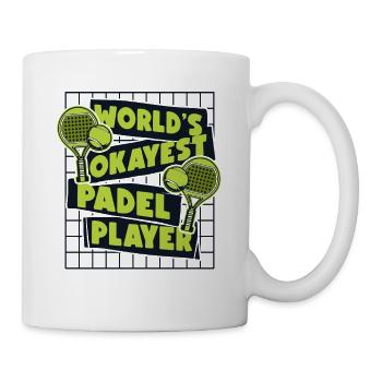 World's Okayest Padel Player Paddle Tennis - Mug - white - Right