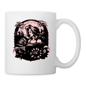 Pink Mother Nature Lady - Mug - white - Right