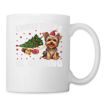Noël arrive version chien - Mug blanc - blanc - Droite