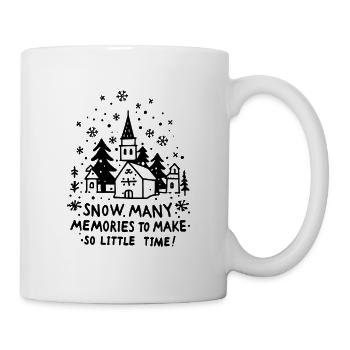 Neige Beaucoup de souvenirs pour faire si peu de temps - Mug blanc - blanc - Droite