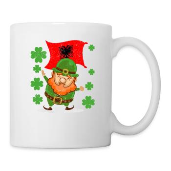 Albanian Flag St. Patrick's Day Albania - Mug - white - Right