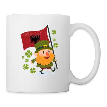 Drapeau albanais Fête de la Saint-Patrick Albanie - Mug blanc - blanc - Droite