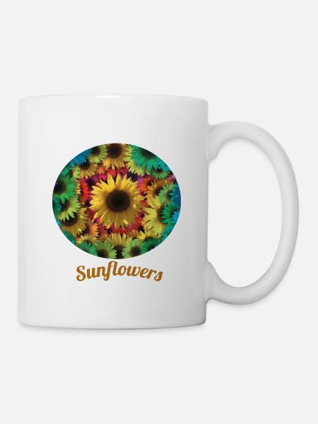 Sunflowers inspired by nature - Mug - white
