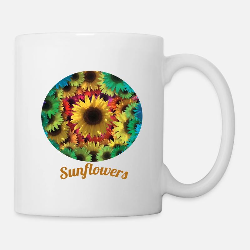 Sunflowers inspired by nature - Mug - white