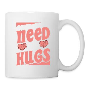 Owl You Need Is Hugs Nocturnal Bird Night Owls - Tasse - Weiß - Rechts