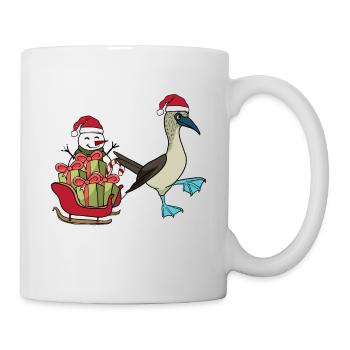 Blue-footed Snowman Christmas - Mug - white - Right