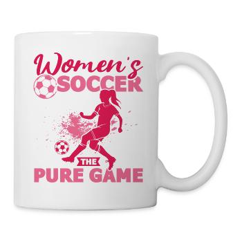 Women's Soccer, Women's Soccer, Women's Soccer - Mug - white - Right
