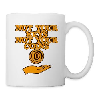 Not Your Keys Not Your Coins 2 - Tasse - Weiß - Rechts