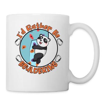 Je préfère faire de l’escalade de bloc - Mug blanc - blanc - Droite