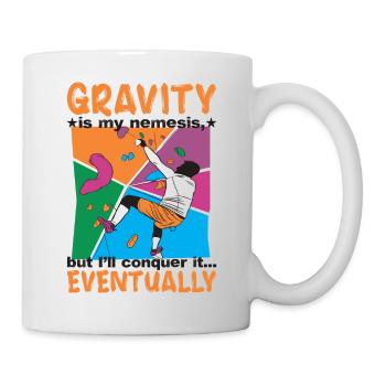 est mon ennemi juré, mais je le vaincrai... Finalement - Mug blanc - blanc - Droite