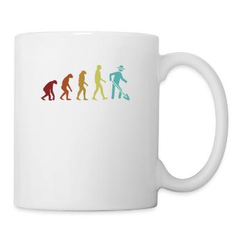 Évolution de l’agriculteur Agriculteur Agriculture Agriculteur biologique - Mug blanc - blanc - Droite
