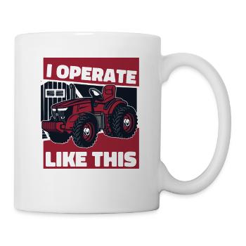 J'opère comme ça Agriculture Agriculteur biologique - Mug blanc - blanc - Droite