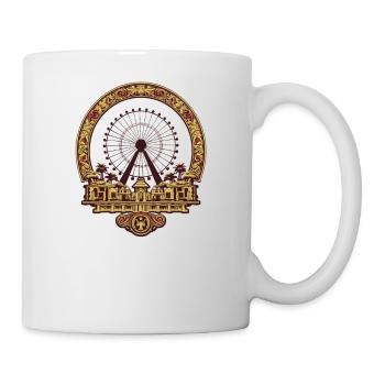 Freizeitpark Jahrmarkt Rummelplatz Volksfest - Tasse - Weiß - Rechts