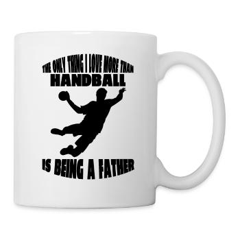 Handball Handballspieler Handballteam Handballfan - Tasse - Weiß - Rechts