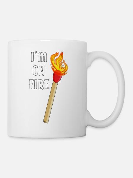 STREICHHOLZ I'M ON FIRE - Tasse - Weiß