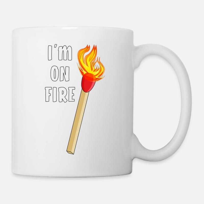 STREICHHOLZ I'M ON FIRE - Tasse - Weiß