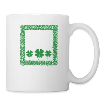 Irish Heritage Blessing Celtic Knot Clover - Mug - white - Right