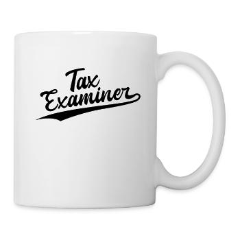 Retro Swoosh Job - Tax Examiner - Mug - white - Right