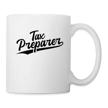 Retro Swoosh Job - Tax Preparer - Mug - white - Right