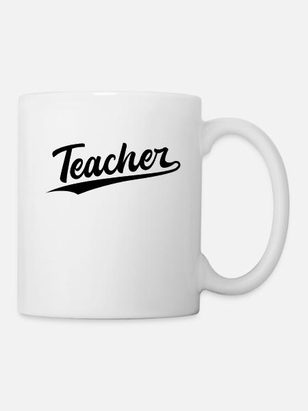 Retro Swoosh Job - Teacher - Tasse - Weiß