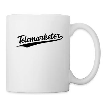 Retro Swoosh Job - Telemarketer - Mug - white - Right