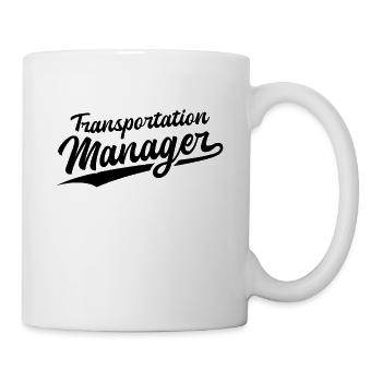Retro Swoosh Job - Transportation Manager - Tasse - Weiß - Rechts
