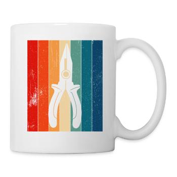 Elektriker Spruch Elektrikergeselle - Tasse - Weiß - Rechts