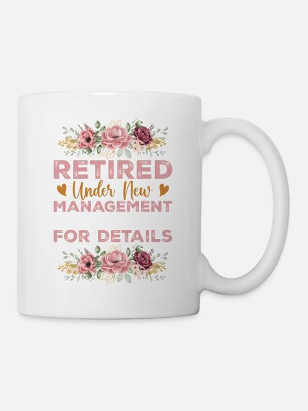 Retired Under New Management See Grandkids - Mug - white