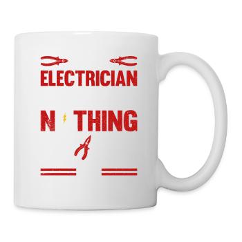 Elektriker Spruch Elektrikergeselle - Tasse - Weiß - Rechts