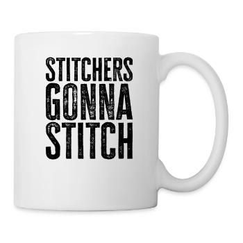 Sticker gehen zum Stitchen - Weihnachts- und Geburtstagsgeschenk - Tasse - Weiß - Rechts