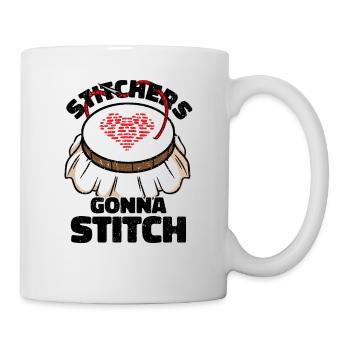 Sticker gehen zum Stitchen - Weihnachts- und Geburtstagsgeschenk - Tasse - Weiß - Rechts