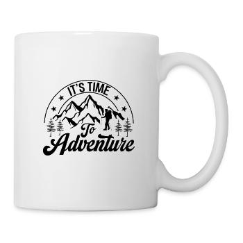 C’est le moment de partir à l’aventure - Randonnée en plein air - Mug blanc - blanc - Droite