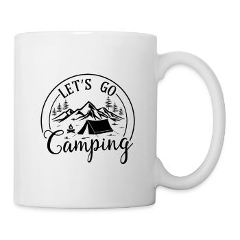 Let's go Camping - Outdoor Traveling Hiking Nature - Mug - white - Right