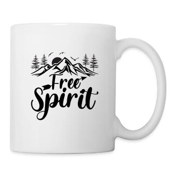 Free Spirit - Plein air, Voyages, Randonnées, Nature - Mug blanc - blanc - Droite