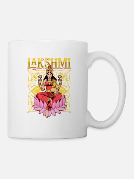 Hindu Gott - Lakshmi - Tasse - Weiß