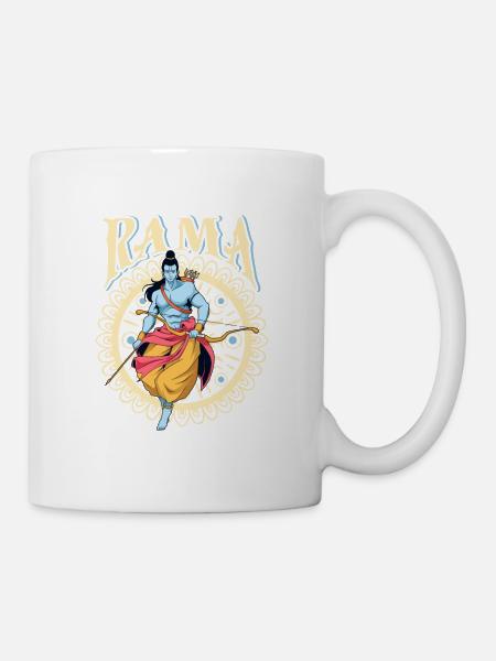Hindu Gott - Rama - Tasse - Weiß